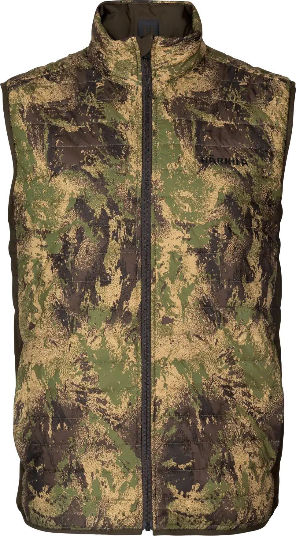 Härkila Deer Stalker Camo Reversible Waistcoat i Willow Green og AXIS MSP Forest