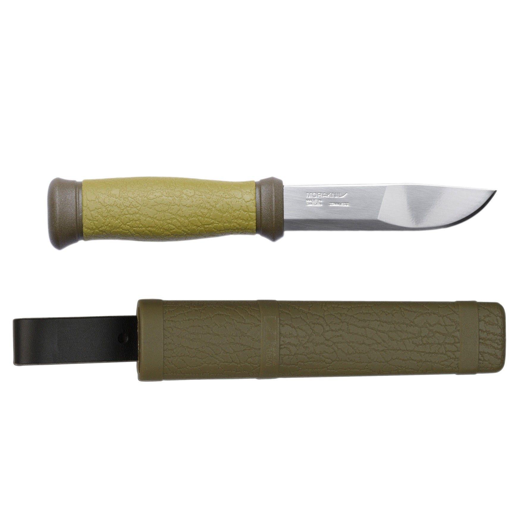 Morakniv Outdoor 2000 grønn slirekniv med plastslire