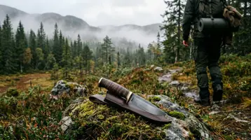 Slirekniv med fast blad til jakt