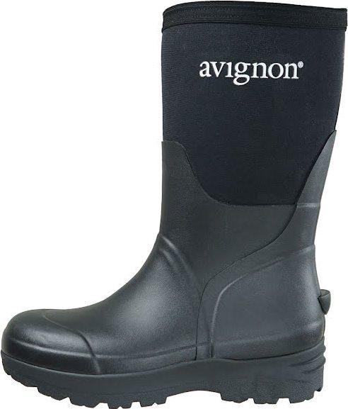 Avignon Mora Mid Basic svart gummistøvel for jakt