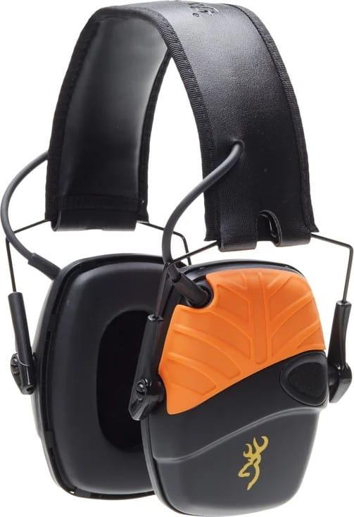 Browning XP Active elektronisk hørselvern i sort og oransje