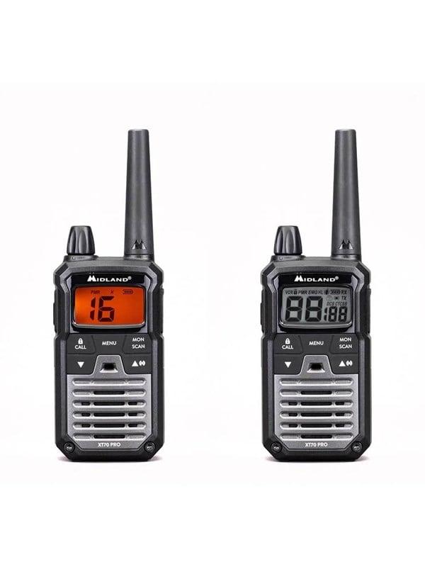Midland XT70 Pro Duo PMR446 og LPD walkietalkie med bordlader